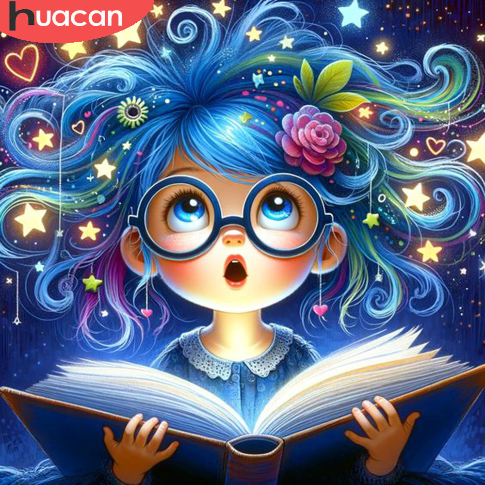 Resin Art Guide Book - HUACAN Diamond Painting Girl Diamond Mosaic