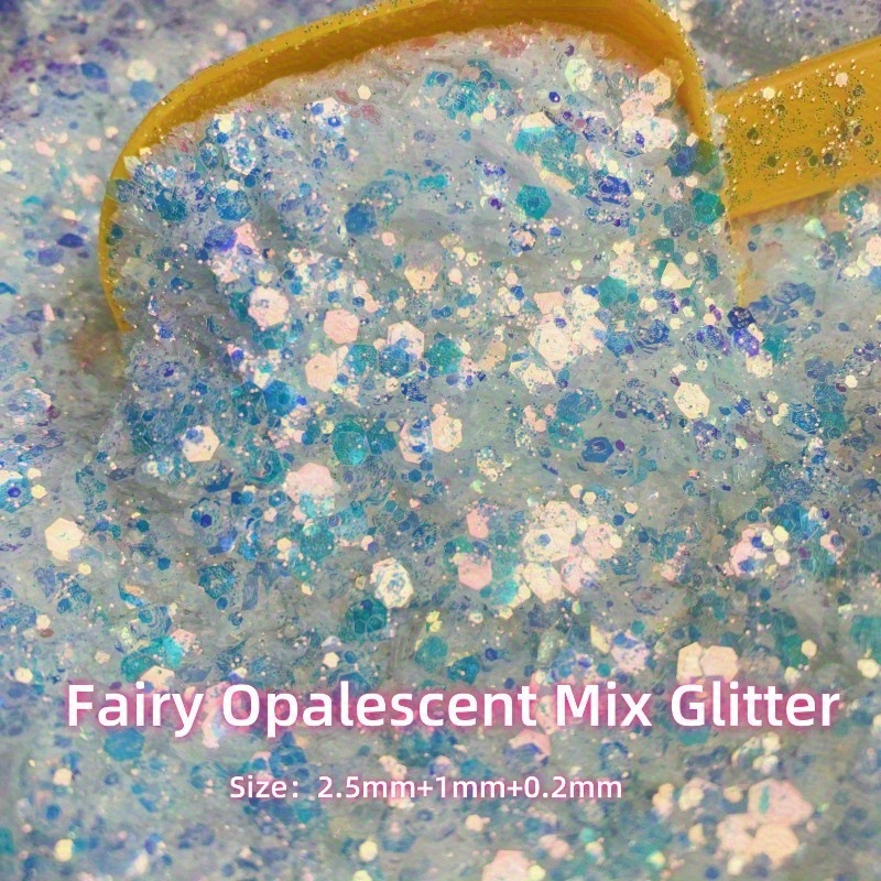 Mica Flake Resin - 60g Iridescent Chunky Glitter Flakes in