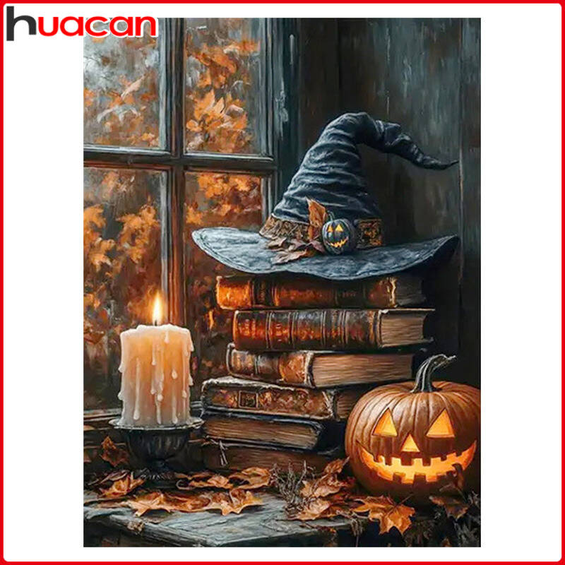 Resin Art Guide Book - Huacan DIY Halloween Window Scenery Diamond