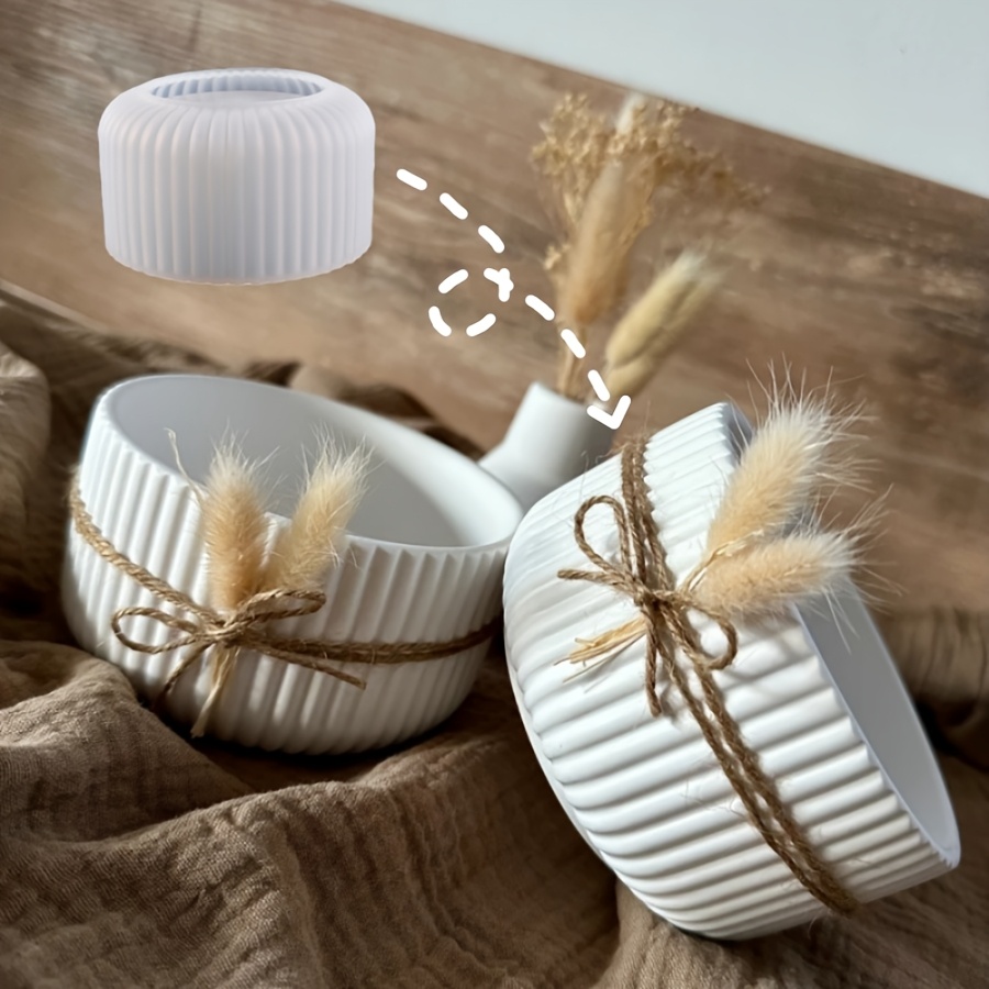 Resin Art Table - Resin Mold Large Striped Storage Box