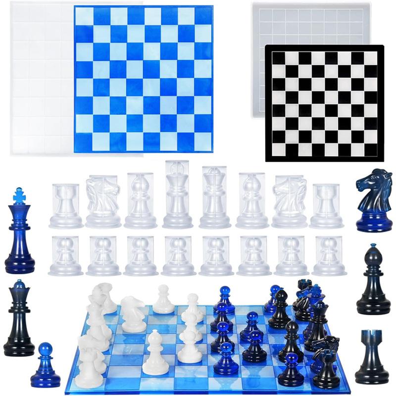 Resin Chess Set Mold With Ches - Resin Art Table review and price