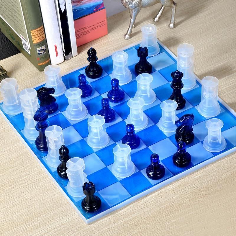 Resin Chess Set Mold With Ches - Resin Art Table review and price