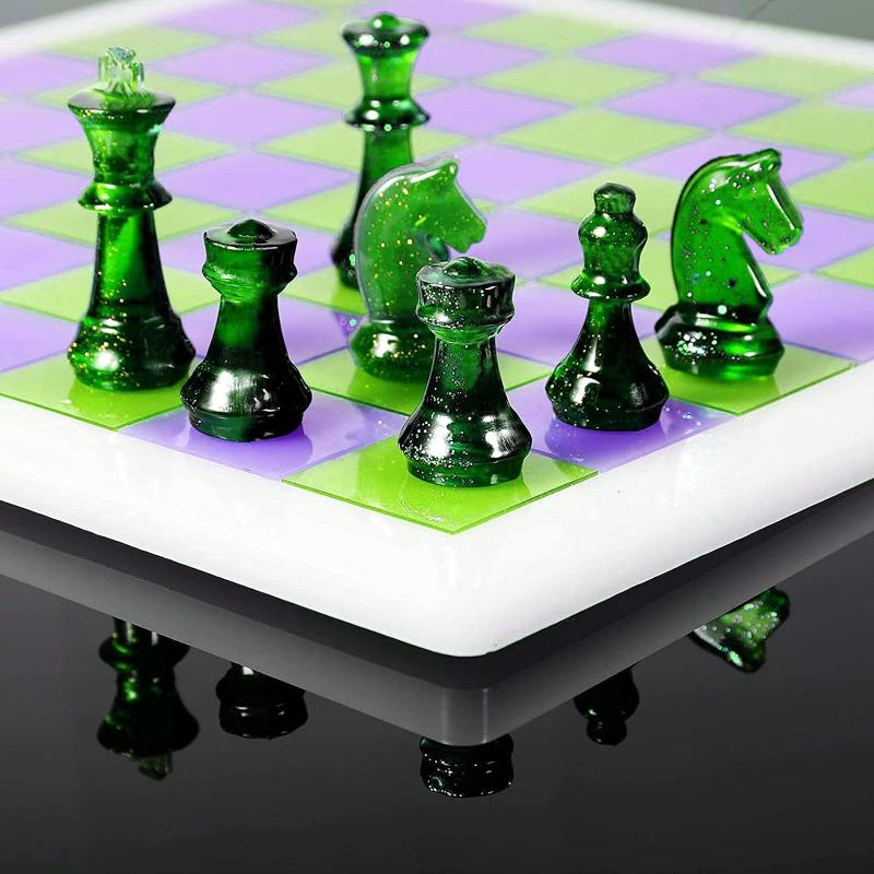 Resin Chess Set Mold With Ches - Resin Art Table review and price