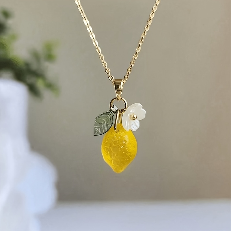 1Pc Fresh Cute Lemon Flower Re - Resin Art With Flowers review and price