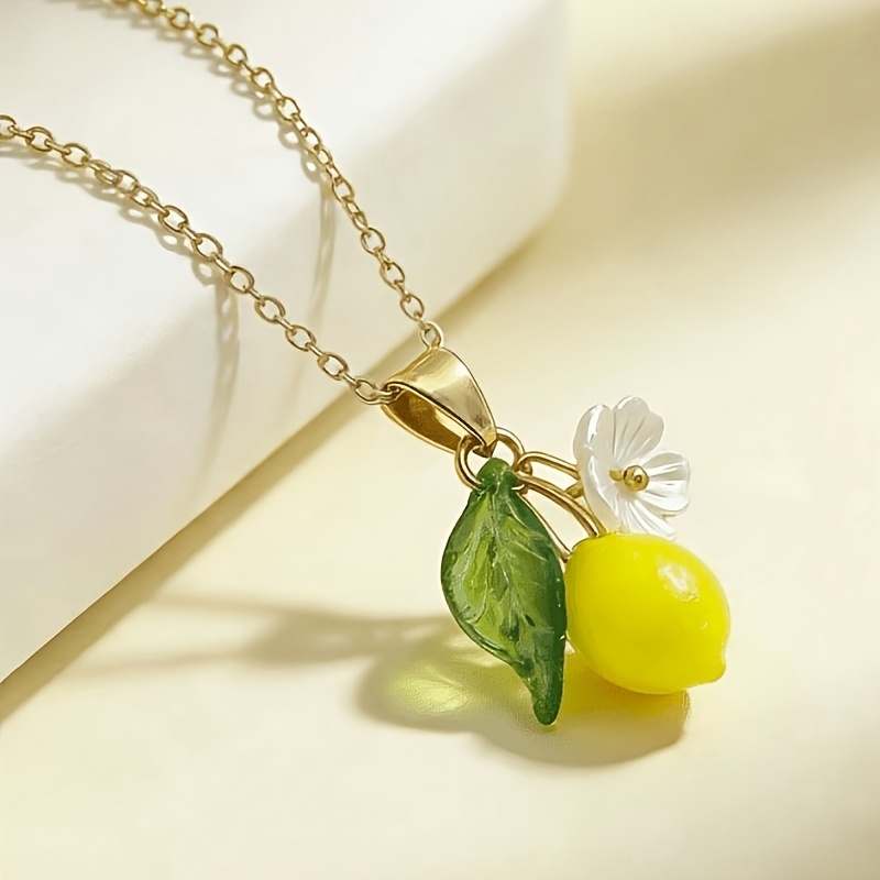 1Pc Fresh Cute Lemon Flower Re - Resin Art With Flowers review and price