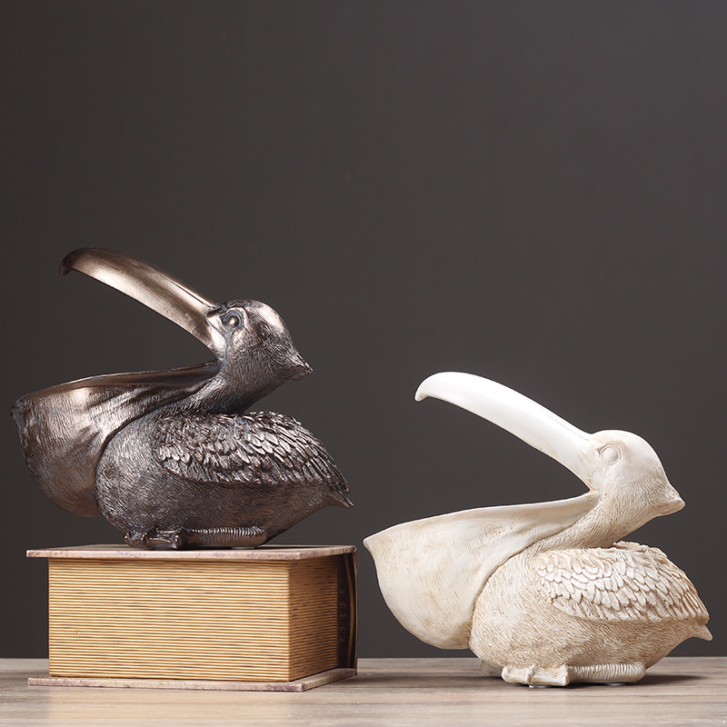Pelican Bird Ornament Retro Re - Resin Art Table review and price