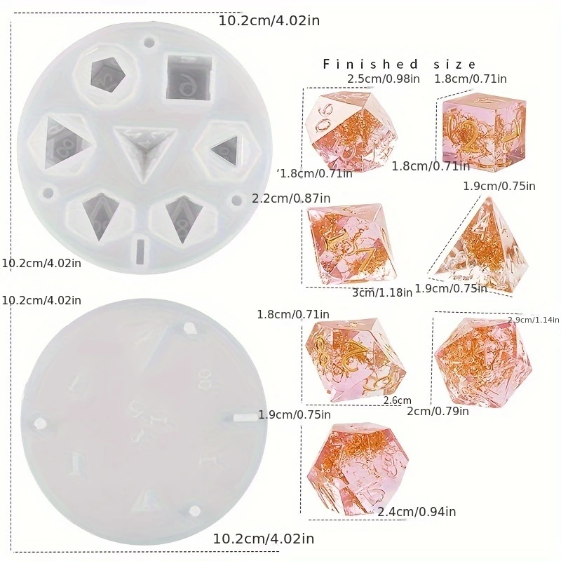 1setsilicone resin die molds ， - Resin Art Table review and price