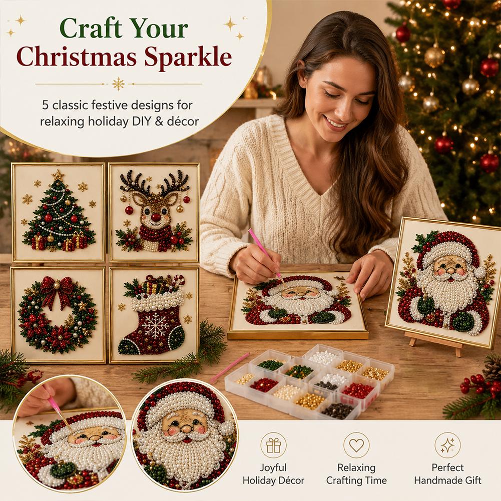 Christmas Santa Claus Pearl Ar - Resin Art And Craft review and price