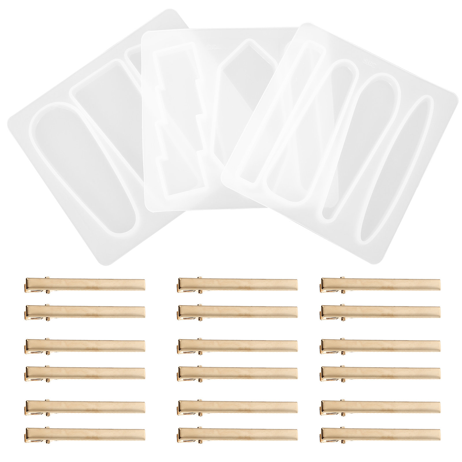 1Set Silicone Hair Clips Mold  - Resin Art And Craft review and price