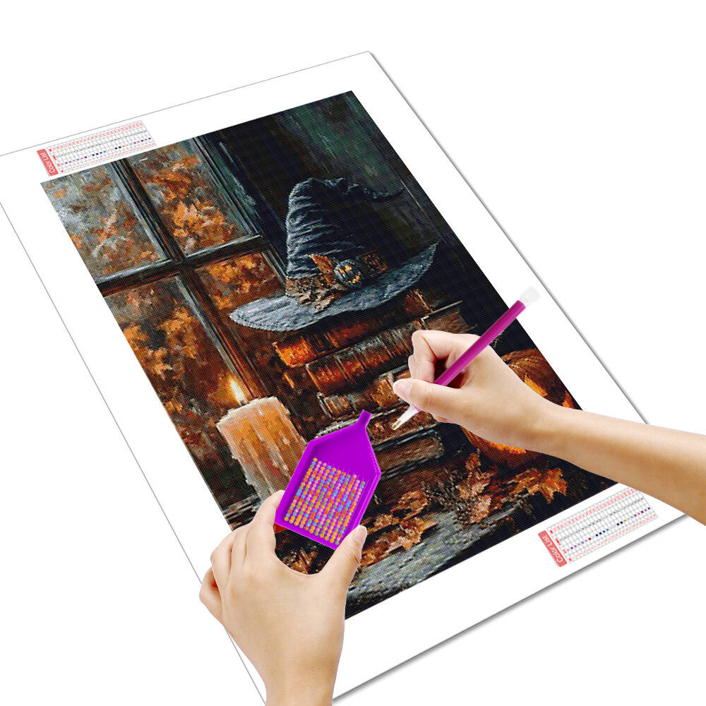Huacan DIY Halloween Window Sc - Resin Art Guide Book review and price