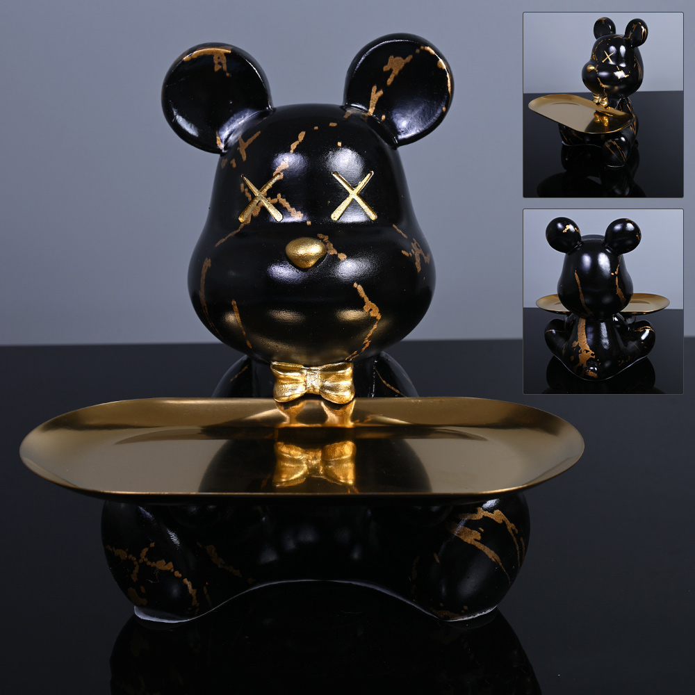 Colorful Bear Statues and Scul - Resin Art Table review and price