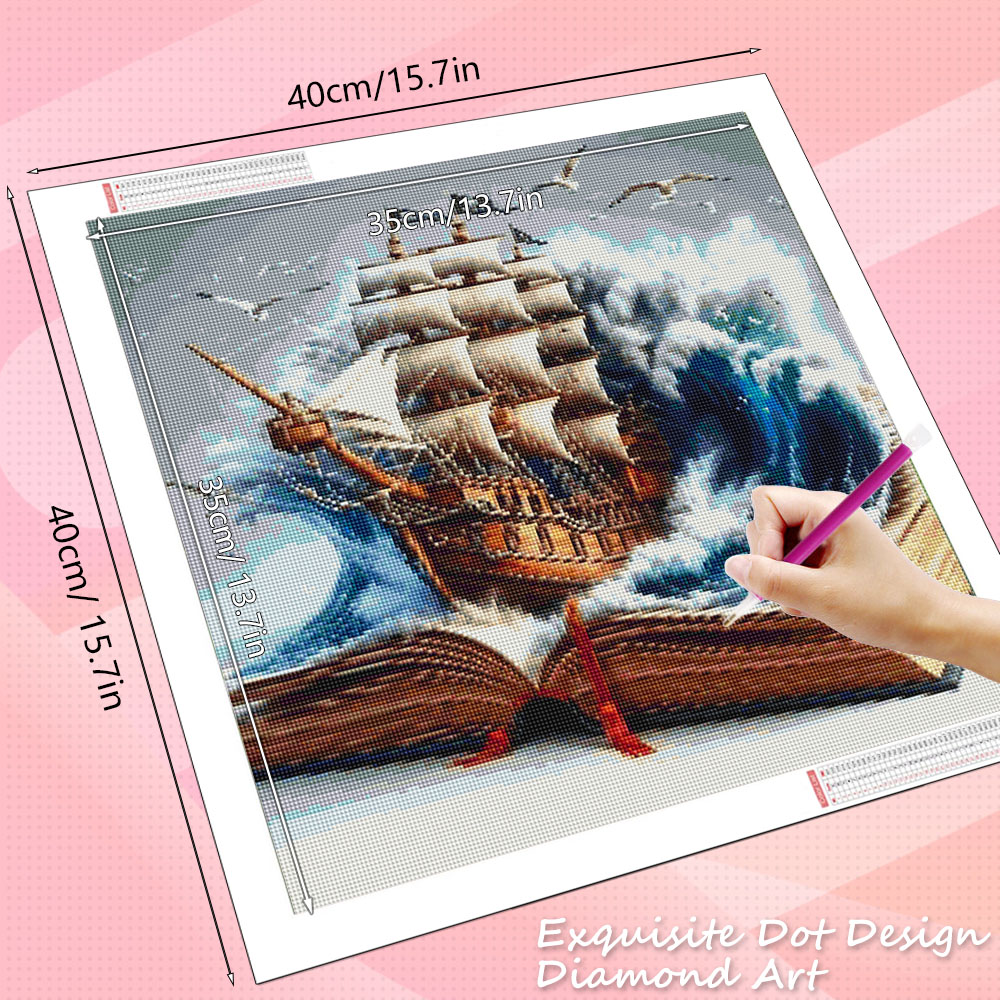 HUACAN Diamond Mosaic 5d Sea L - Resin Art Guide Book review and price