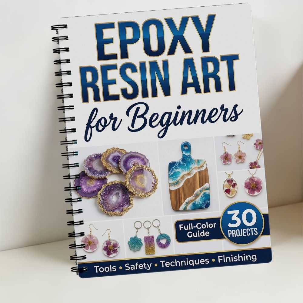Step-by-Step Epoxy Resin Art H - Resin Art Guide Book review and price
