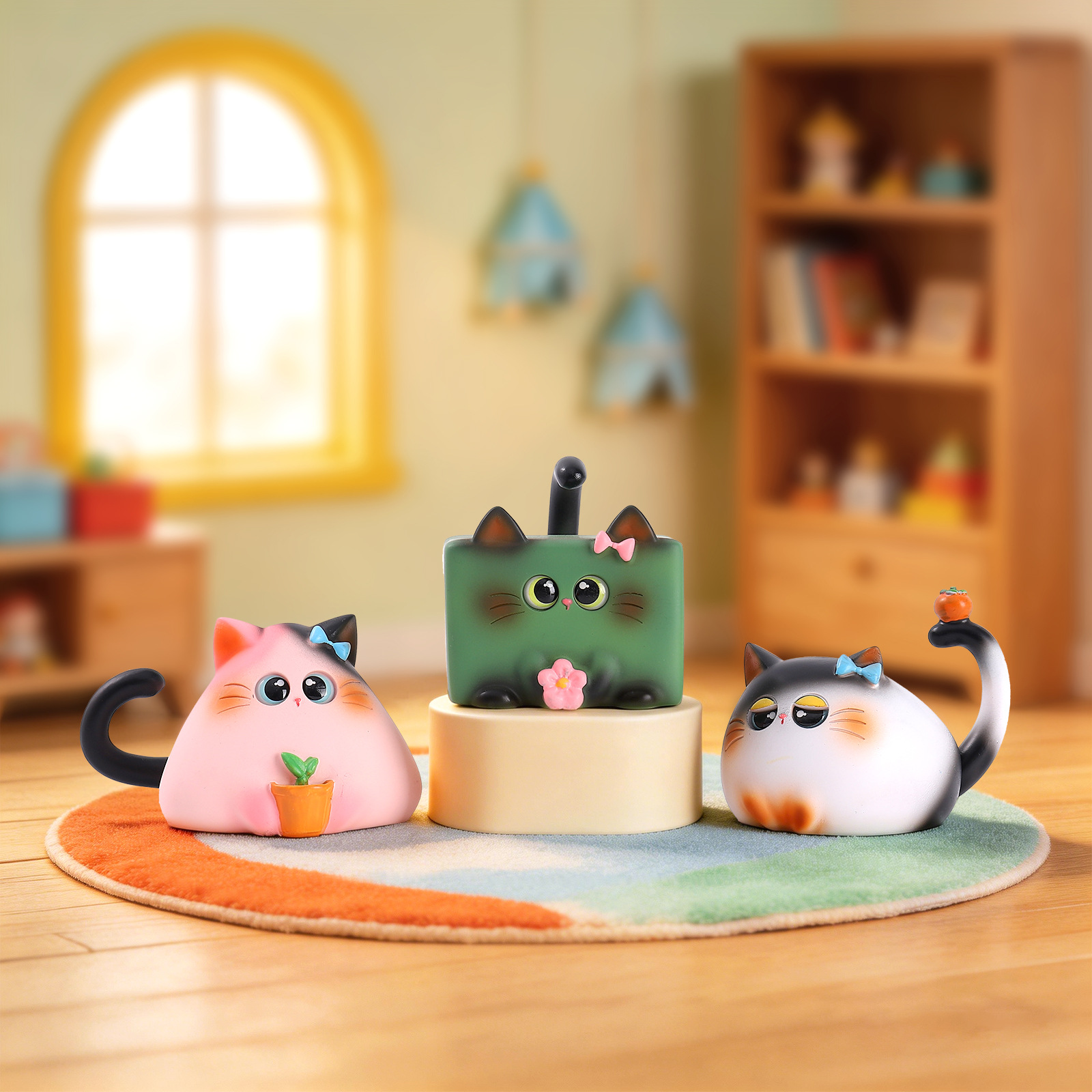 Blind Box Cat Figurine Resin C - Resin Art Table review and price