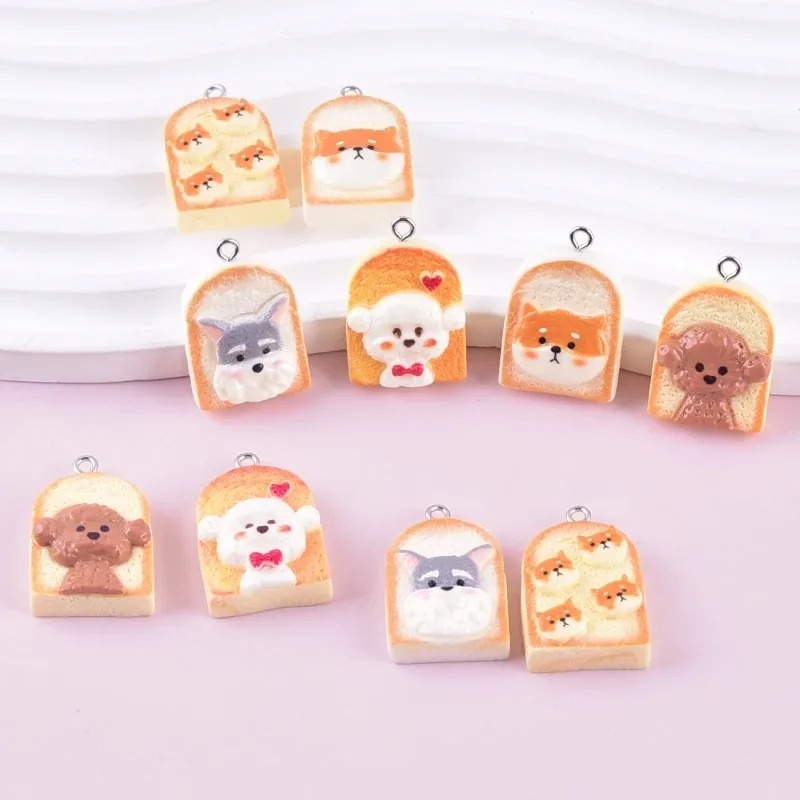 10Pcs Cute Toast Dog Resin Pen - Resin Art And Craft review and price