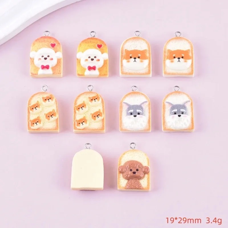 10Pcs Cute Toast Dog Resin Pen - Resin Art And Craft review and price