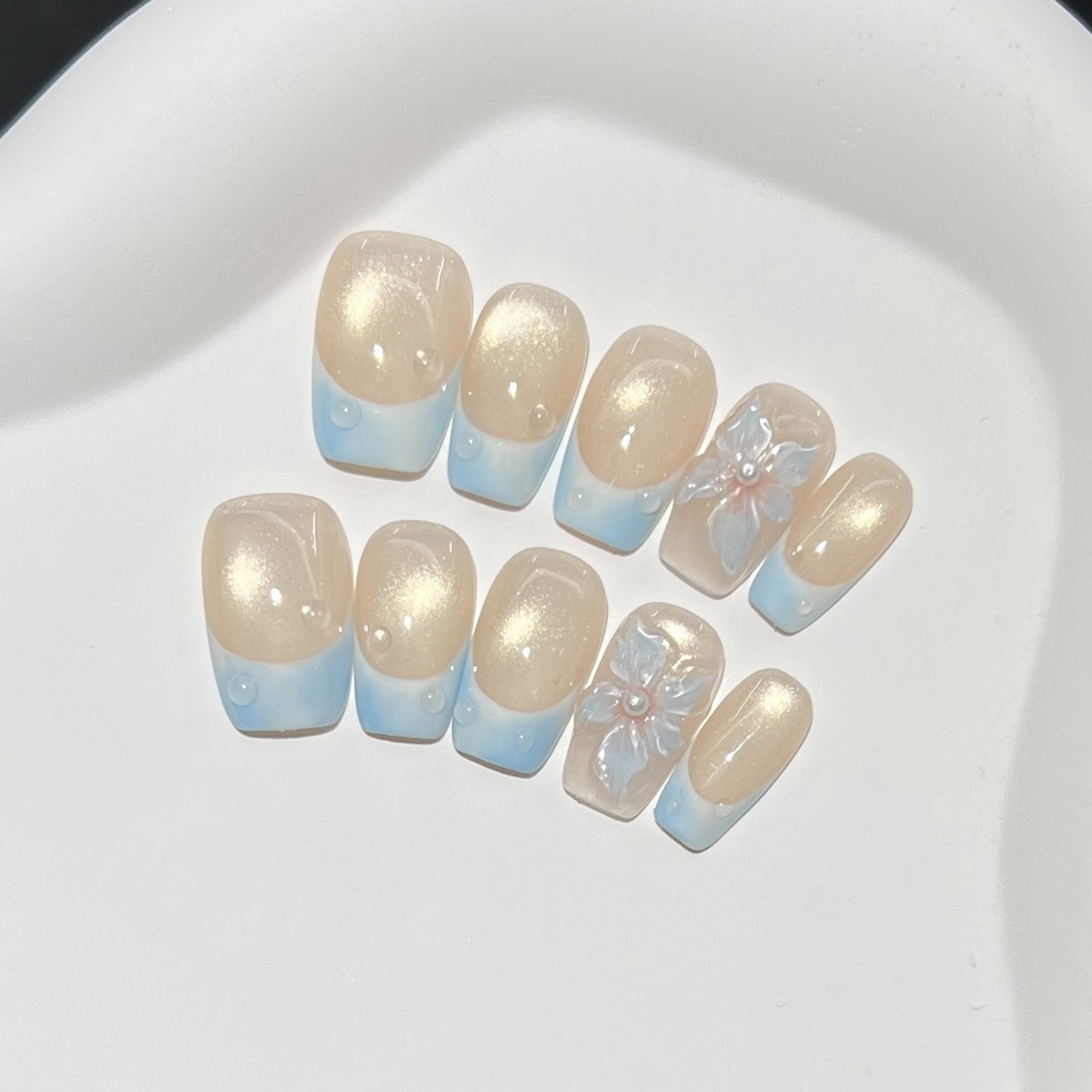 10pcs French Blue Glossy Flora - Resin Art Diy review and price