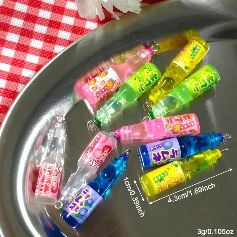10Pcs Tiny Soda Bottle Resin C - Resin Art Keychain review and price