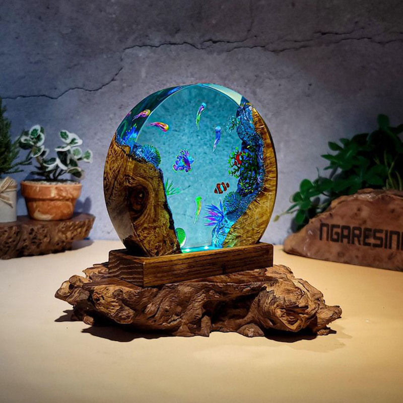 Ocean Aquarium Organism Resin  - Resin Art Table review and price