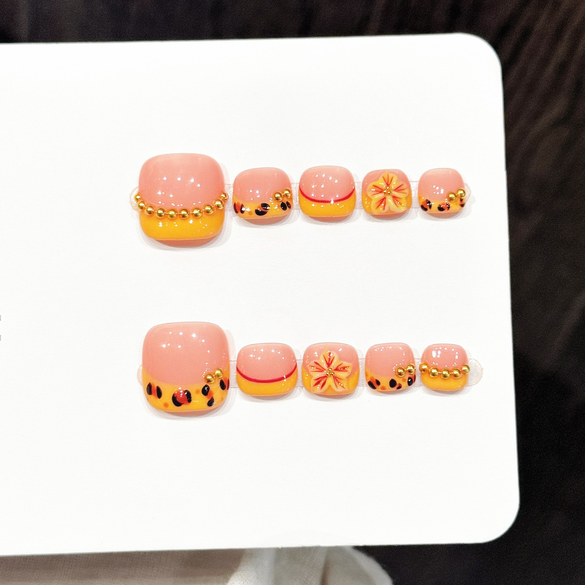 10pcs Handmade Pressed Foot Na - Resin Art With Flowers review and price