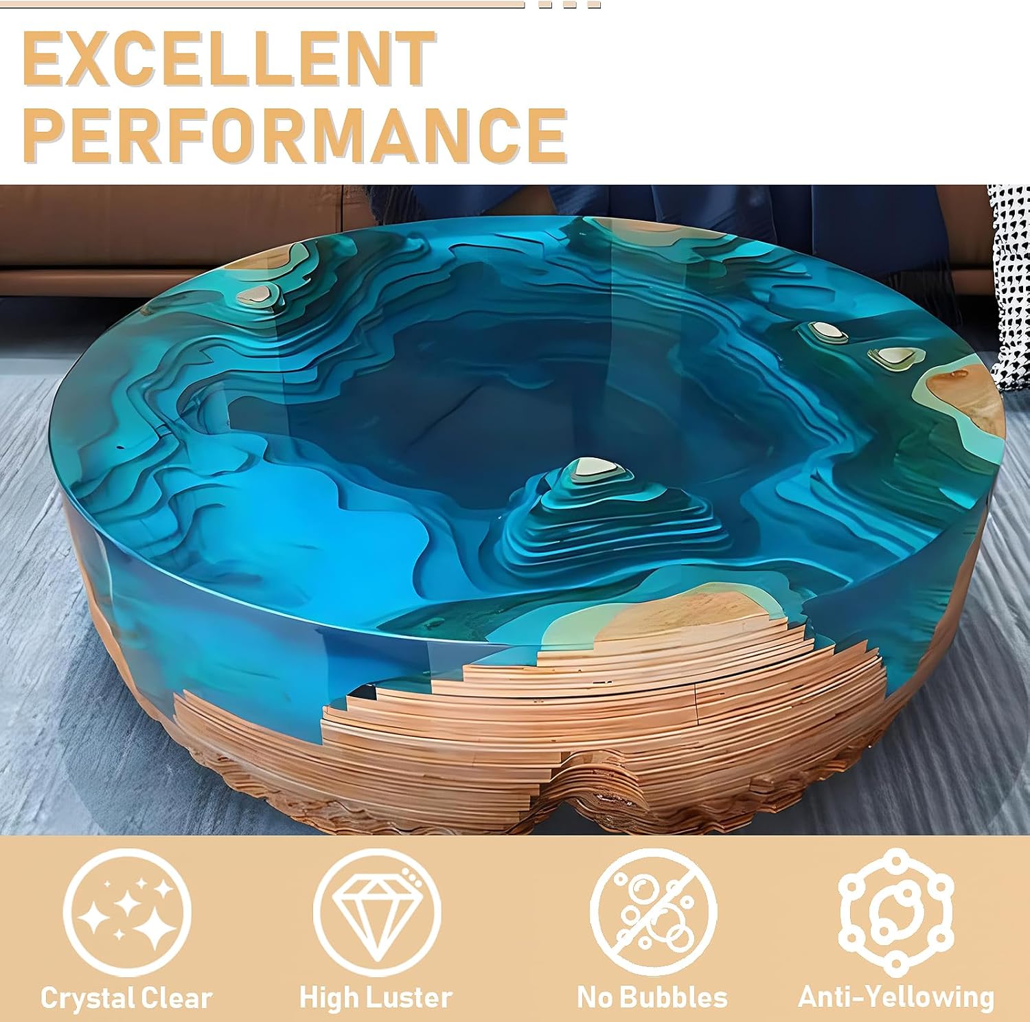 17.6oz/33.8oz AB Resin Epoxy G - Resin Art Table review and price
