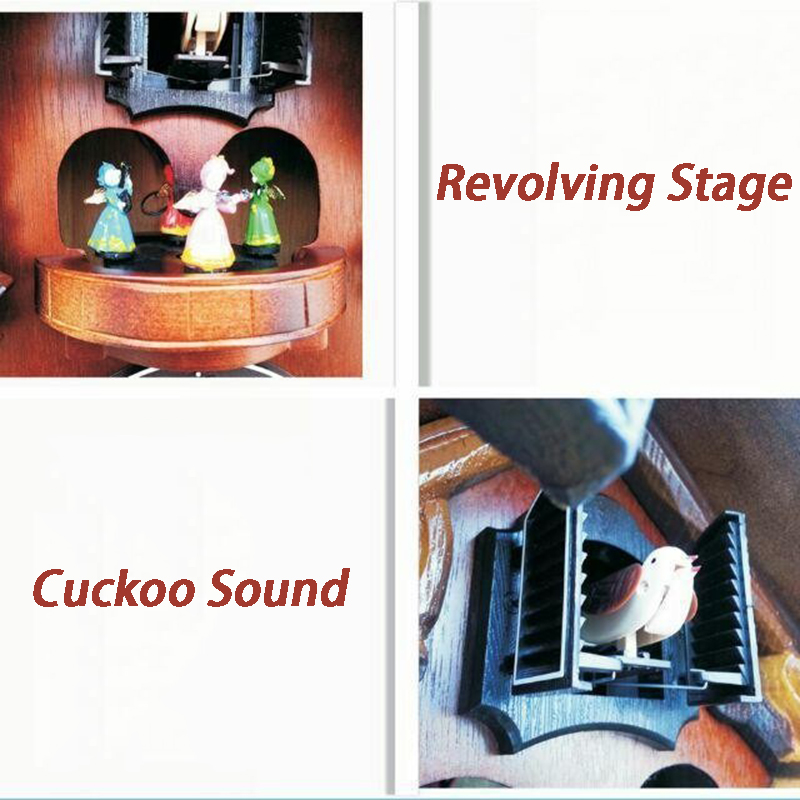 Cuckoo Wall Clock Solid Wood C - Resin Art Watch review and price