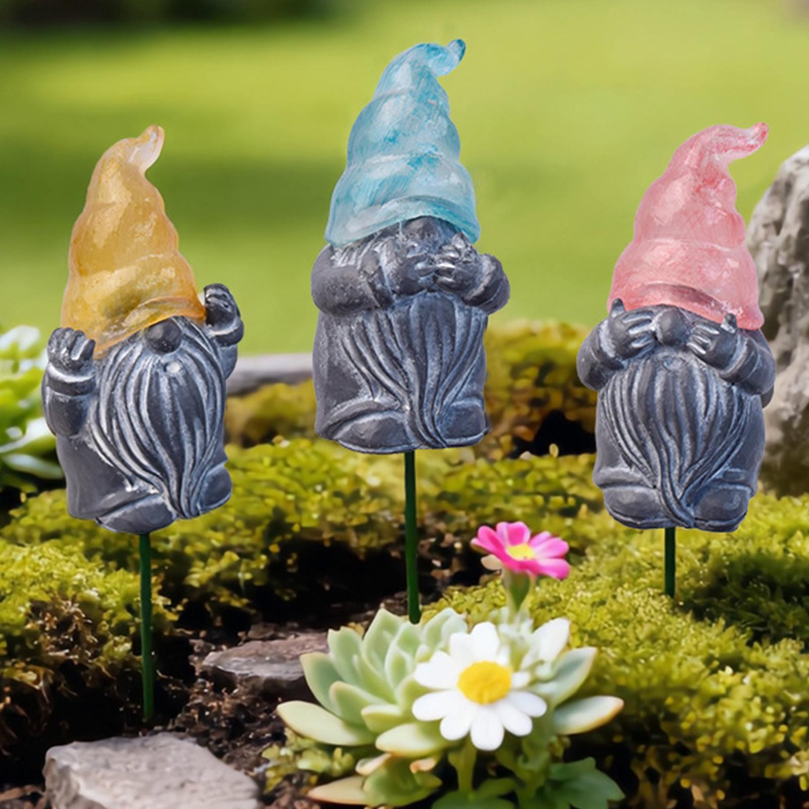 Decorative Garden Stakes 3-Pie - Resin Art With Flowers review and price