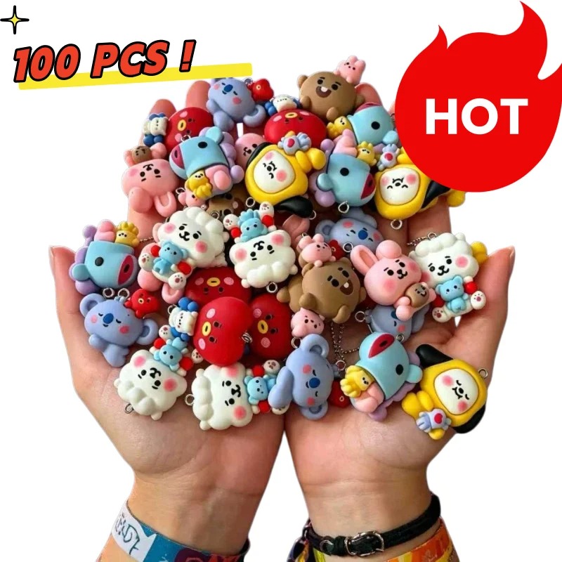 7pcs BT21 Resin Cartoon Charm  - Resin Art And Craft review and price