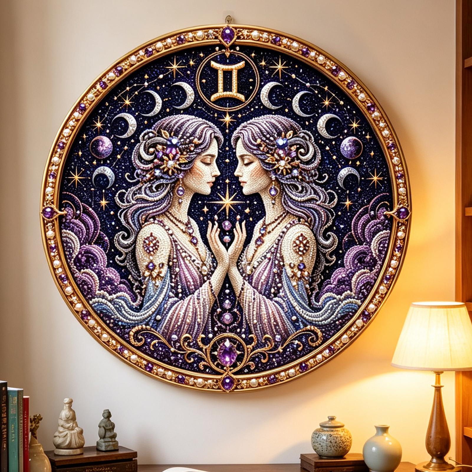 12 Zodiacs Signs Pearl Art Kit - Resin Art And Craft review and price