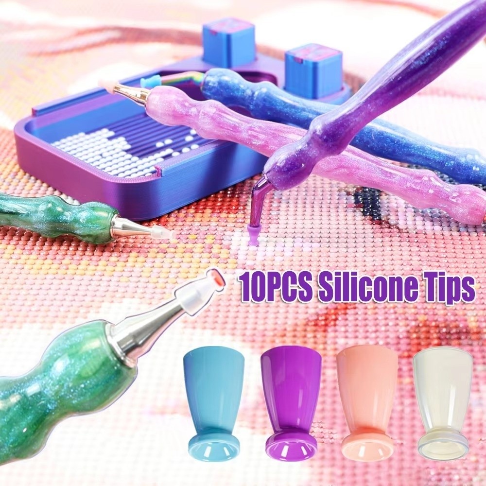 10Pcs No Wax Diamond Painting  - Resin Art Pen review and price