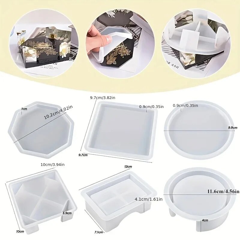 Coaster Resin Molds Set Includ - Resin Art Pen review and price