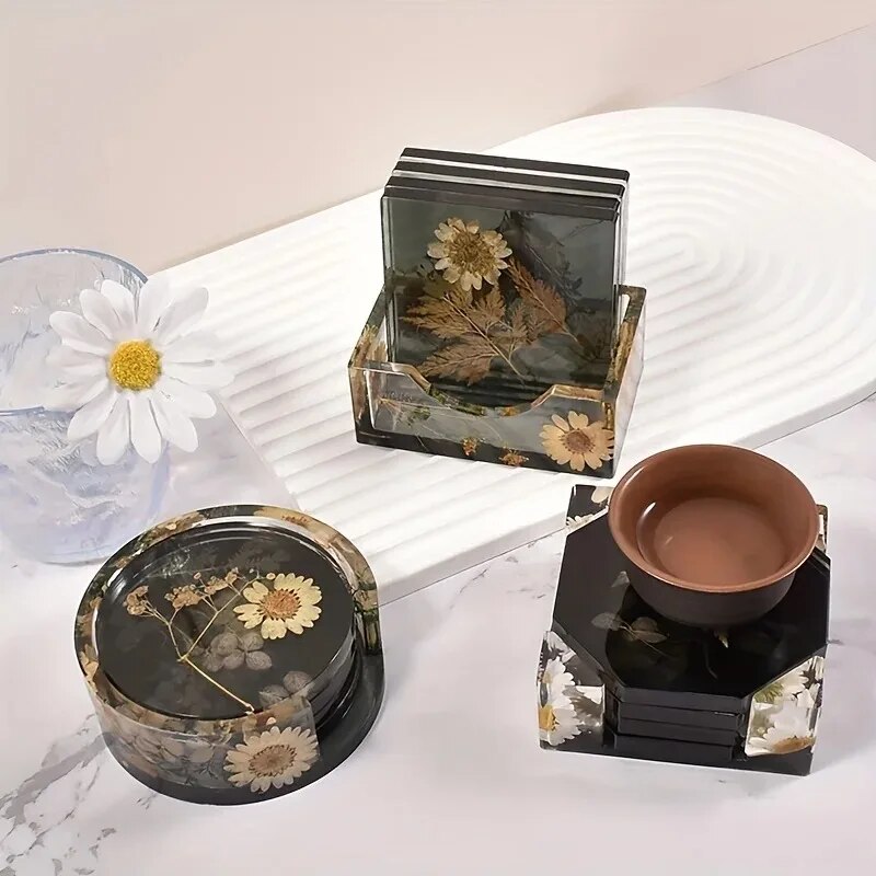 Coaster Resin Molds Set Includ - Resin Art Pen review and price
