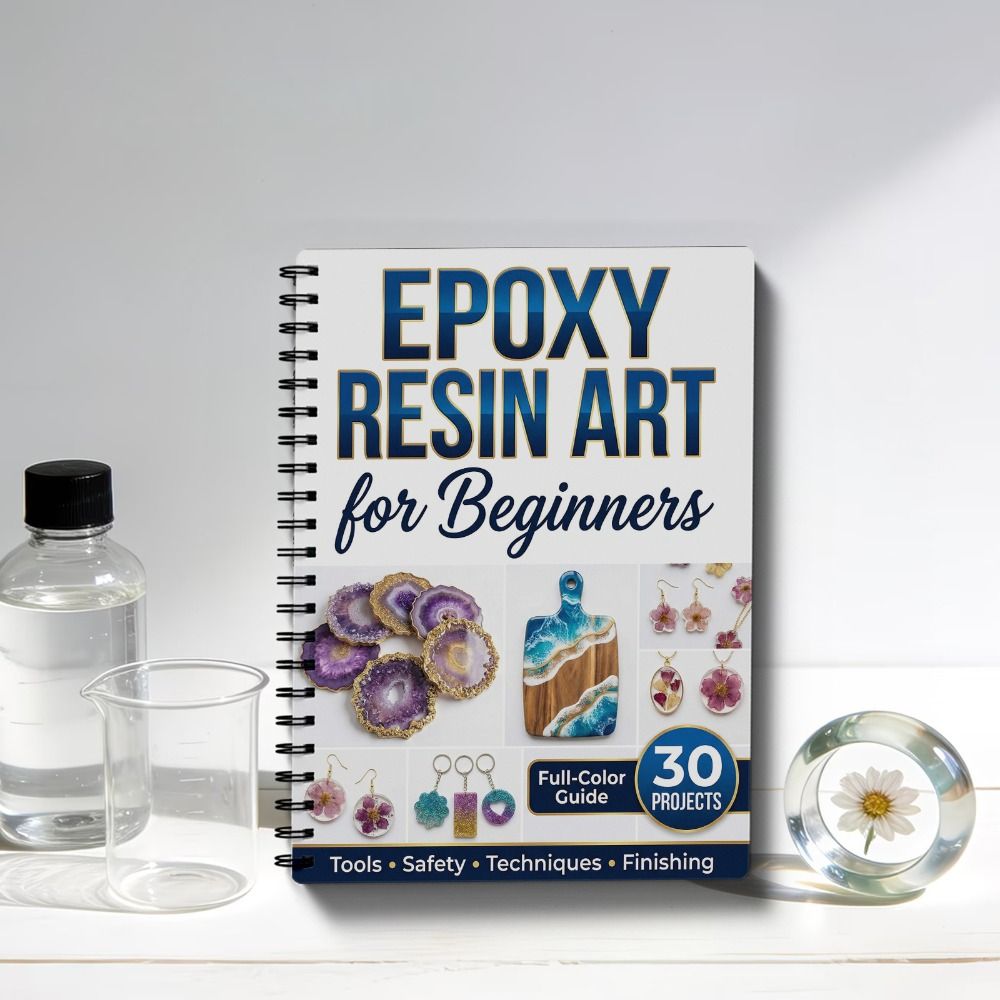 Step-by-Step Epoxy Resin Art H - Resin Art Guide Book review and price