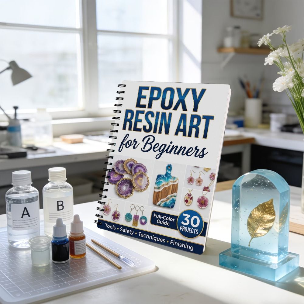 Step-by-Step Epoxy Resin Art H - Resin Art Guide Book review and price